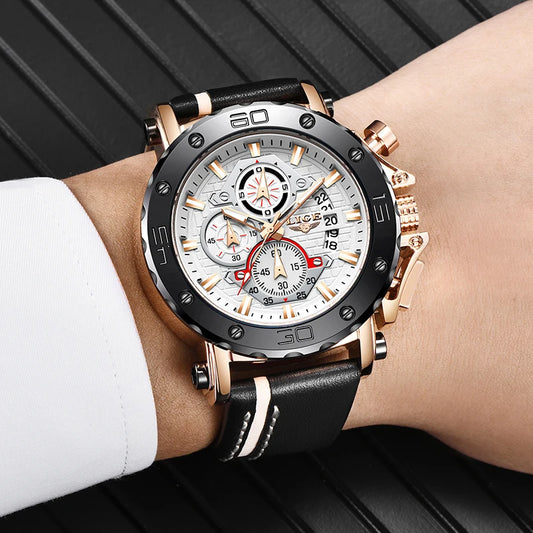 Men's Fashion Sport Leather Watch