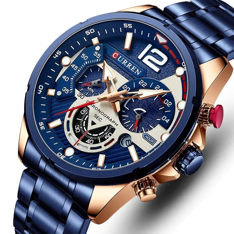 Men's Luxury Stainless Steel Quartz Watch