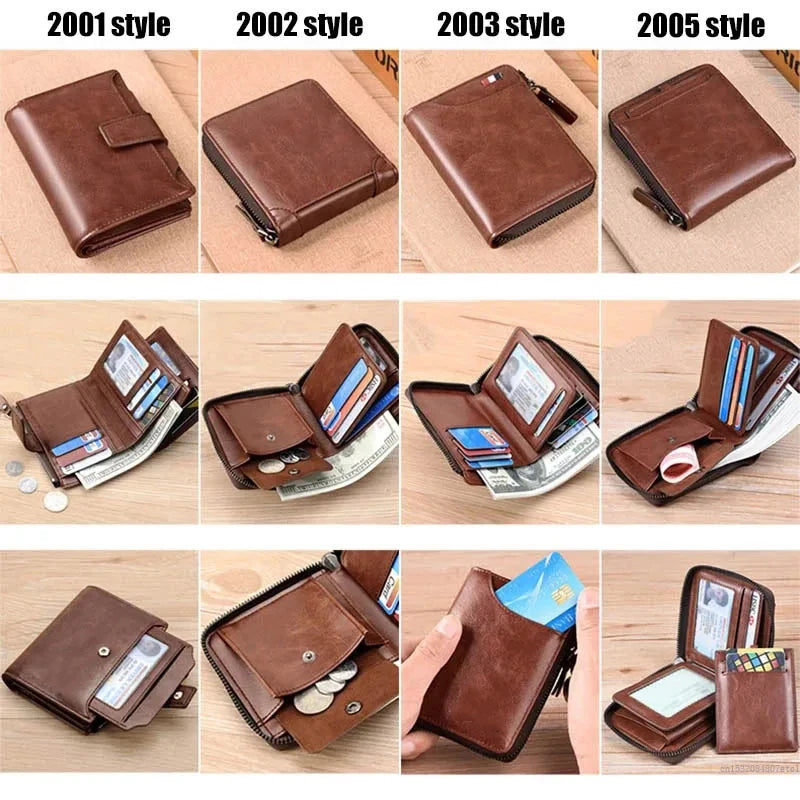 RFID Blocking Men Leather Wallet