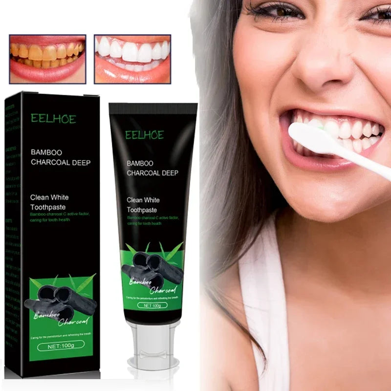 Bamboo charcoal deep tooth whitening toothpaste