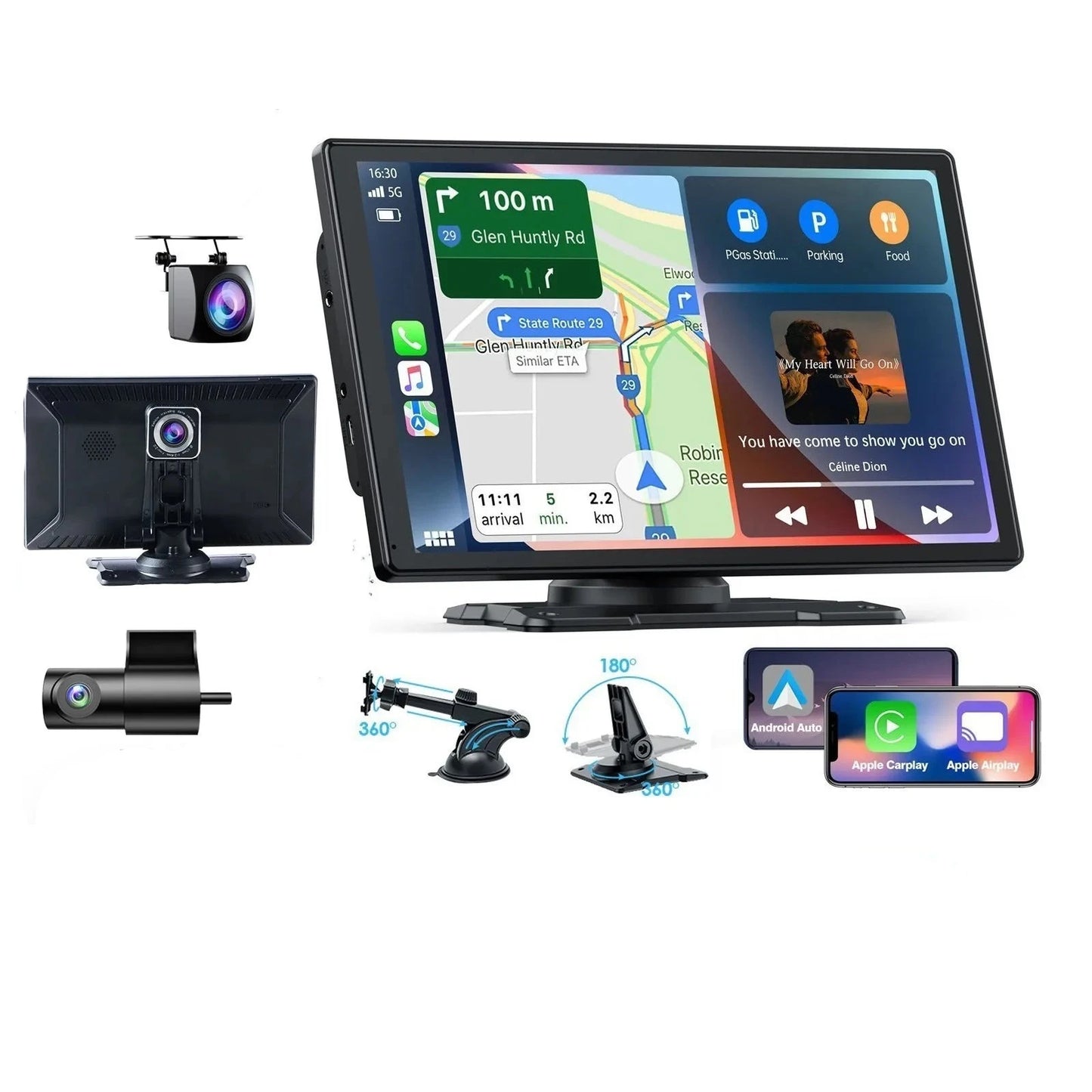 Wireless Apple Android 9inch Apple Car GPS Navigator
