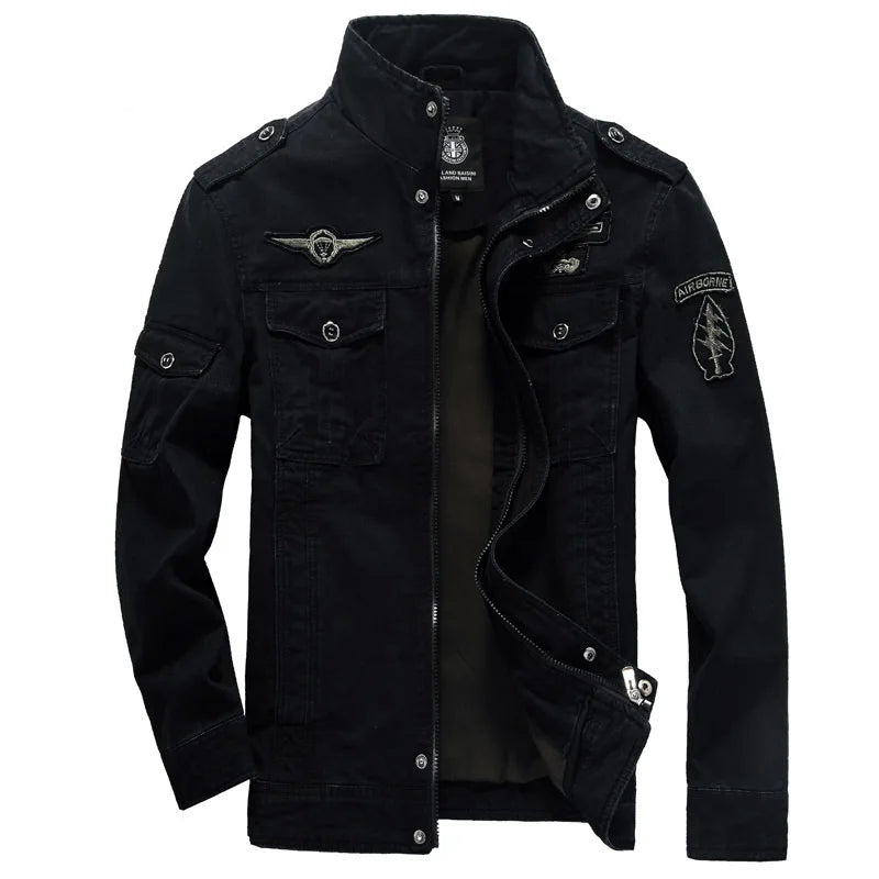 Men's Casual Cotton Military Jacket