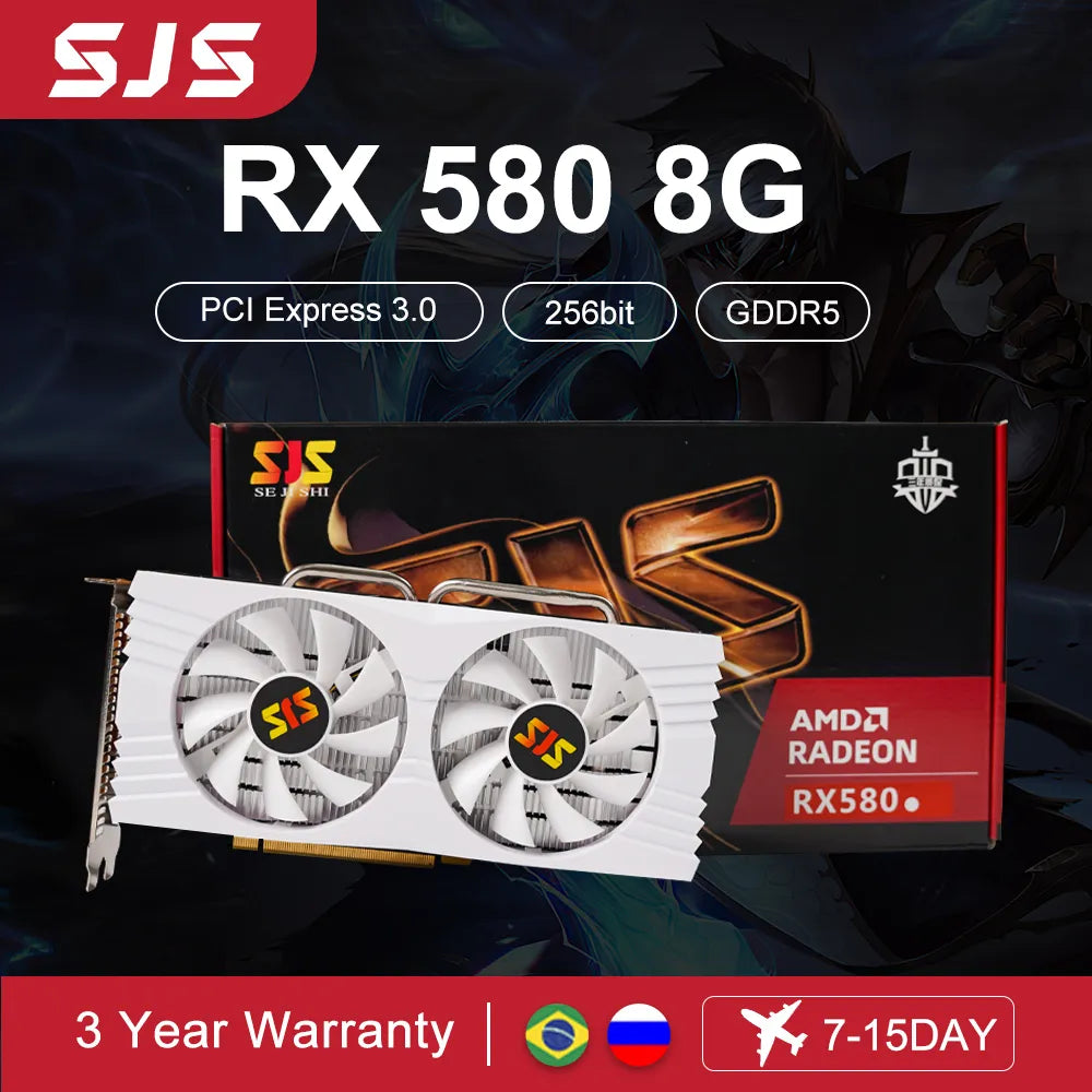 RX 580 8GB 2048SP 256Bit GDDR5 Graphics Card