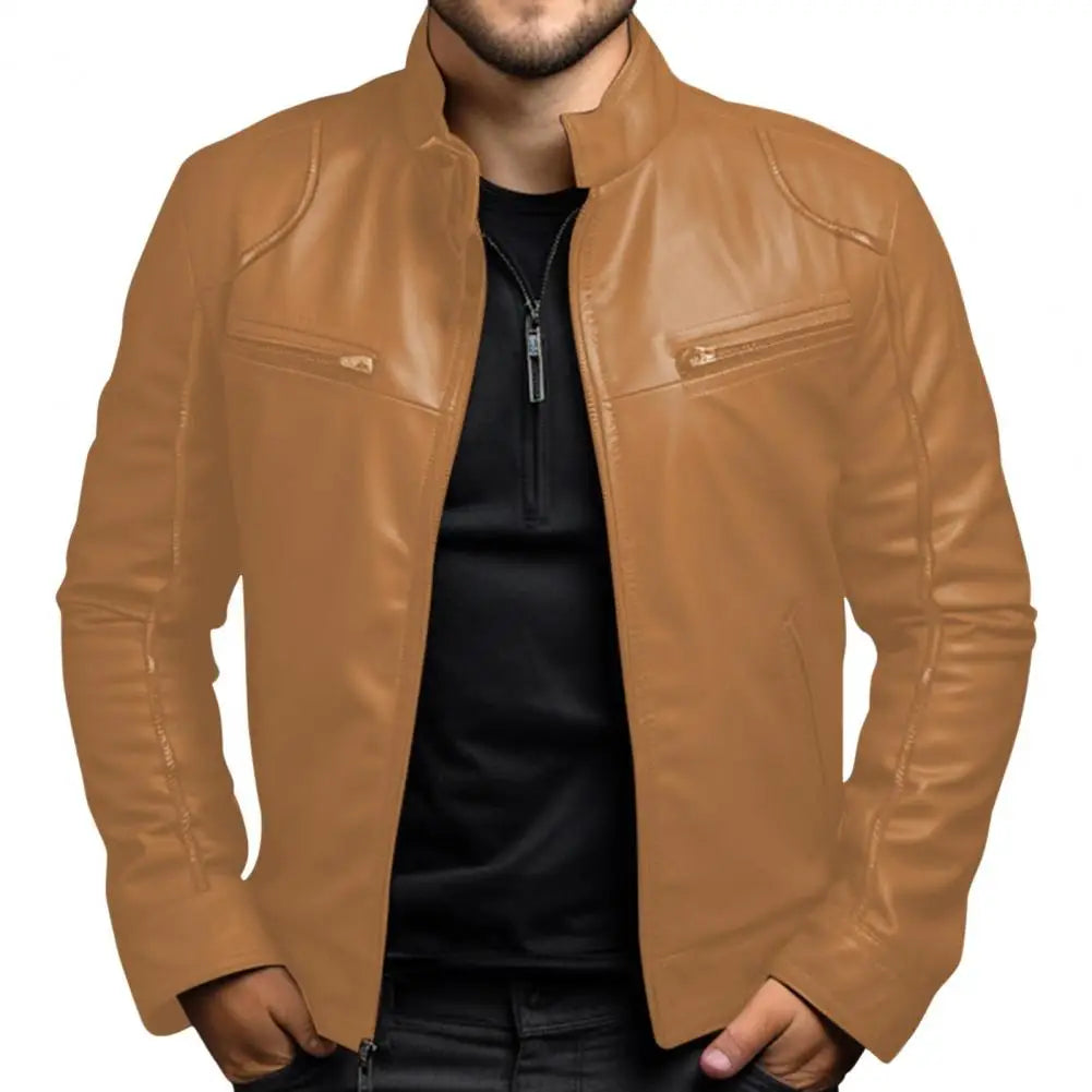 Men's Faux Leather Jacket