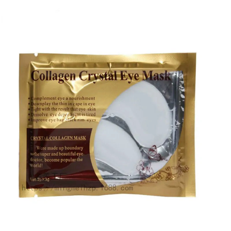10pcs Crystal Collagen Gold Powder Eye Mask