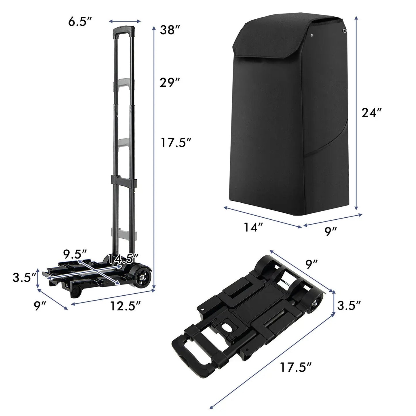 Folding Waterproof Shopping Cart