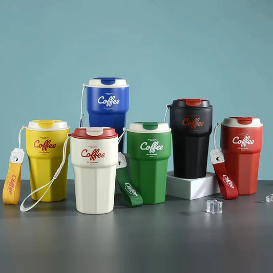Portable Double Stainless Steel Coffee Mug