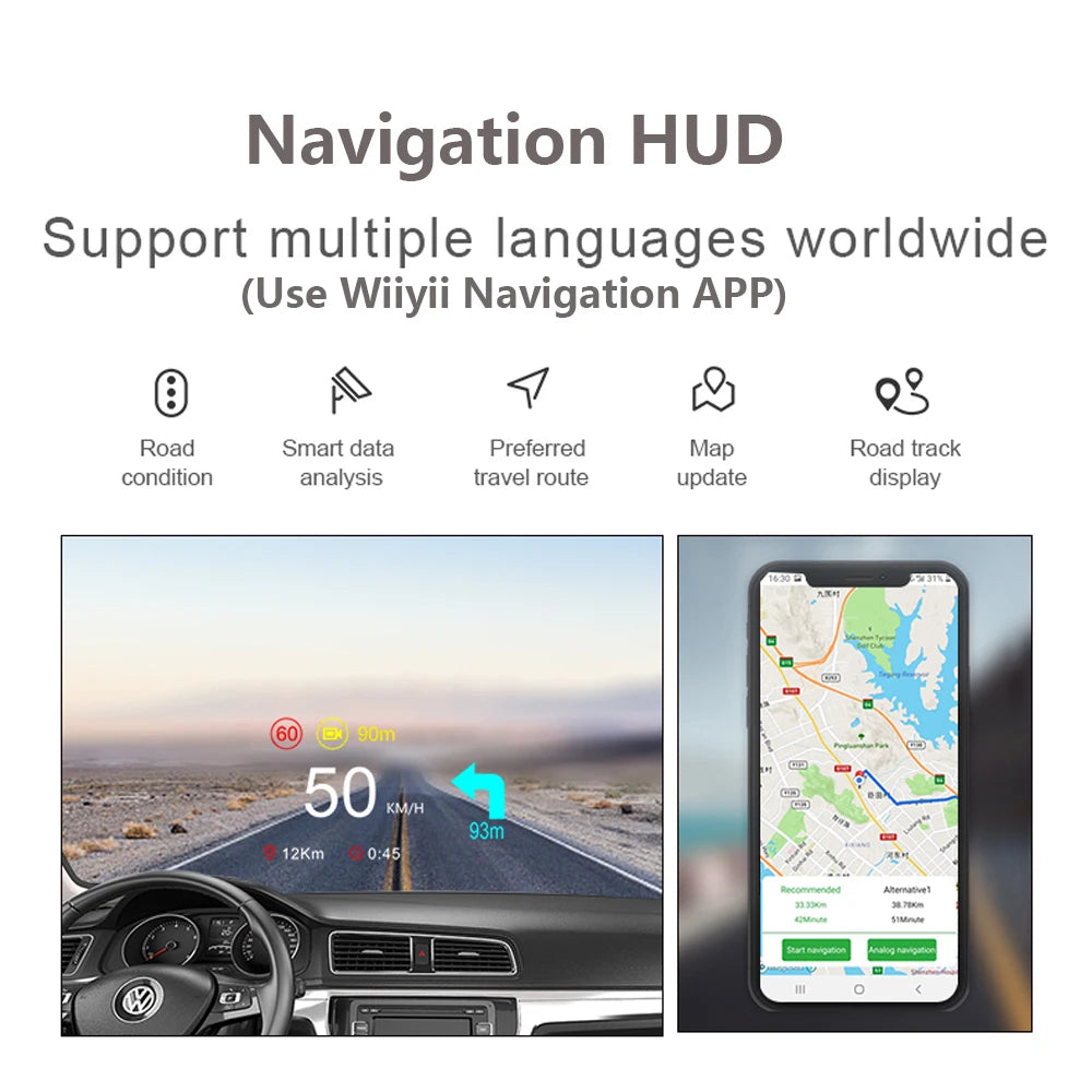 C2 OBD2 HUD GPS Digital Speedometer