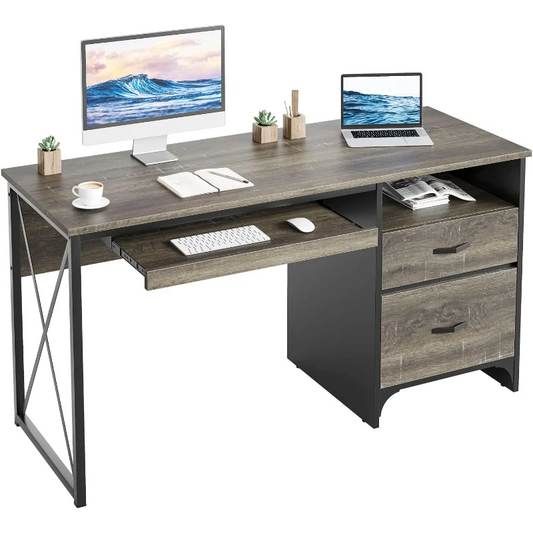 55 inch Office Desk with Drawers