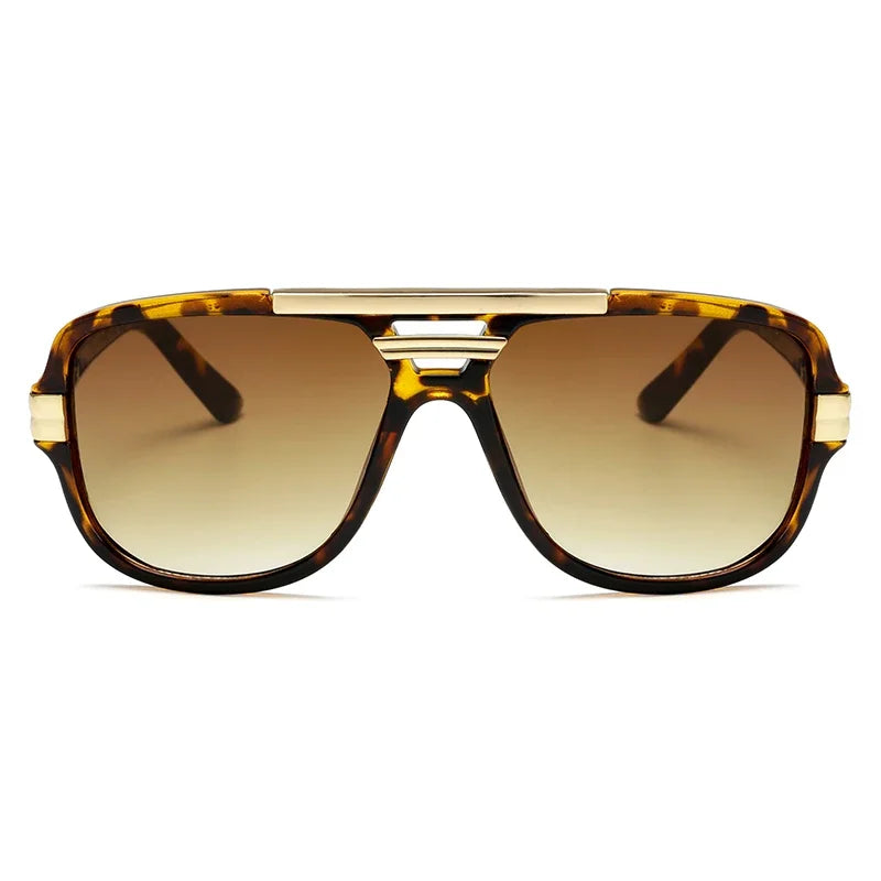 Fashion Men Square Luxury Brand Sunglasses