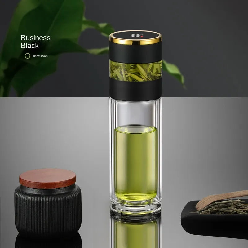 LED Display Insulated Travel Coffee Mug