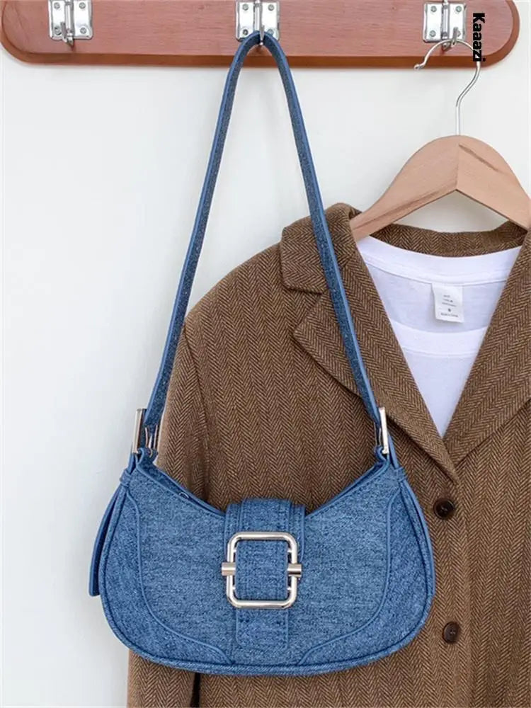 Women Half-moon Leather Hasp Handbags