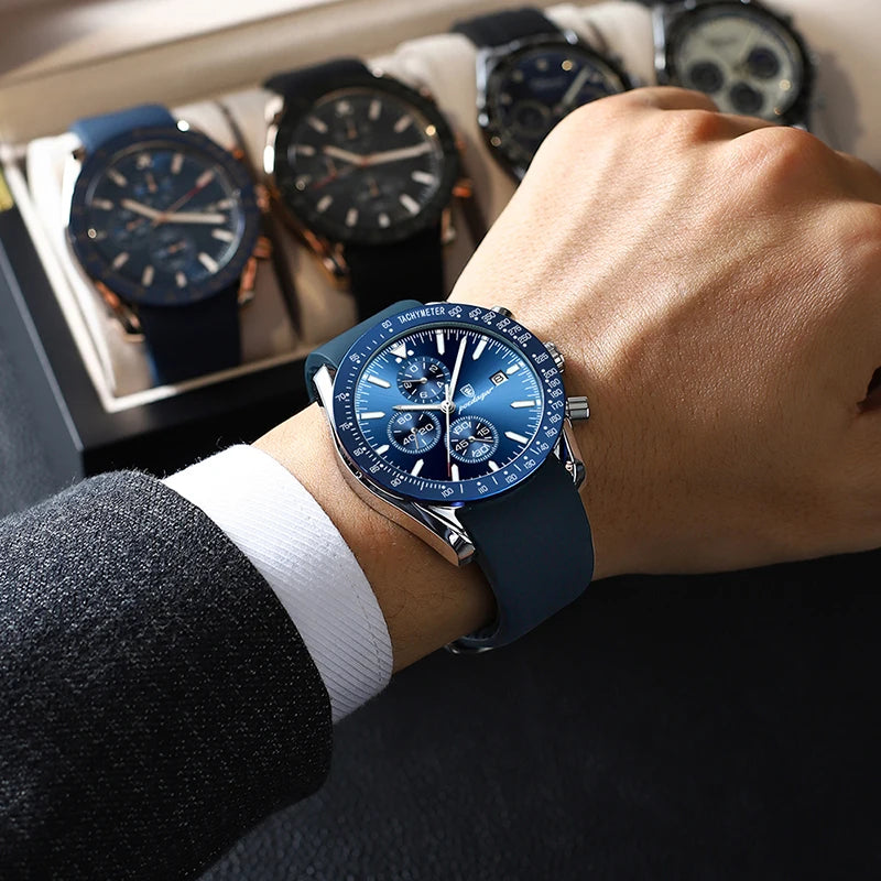 Men Waterproof Silicone Sport Watches