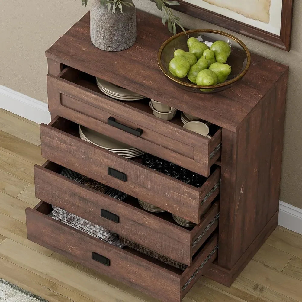12-Drawer Wooden Dresser