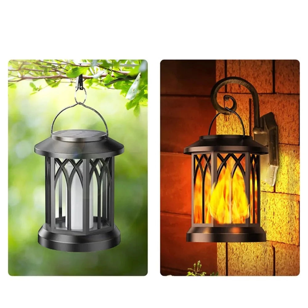 LED Solar Energy Simulation Flame Lamp