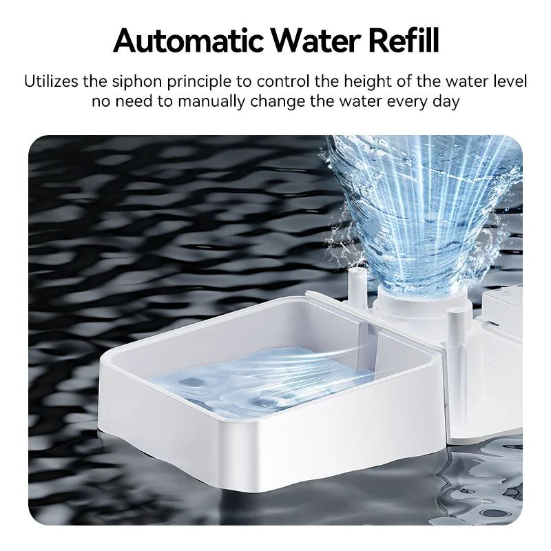 2In1 Automatic Pet Feeder Gravity Water Fountain