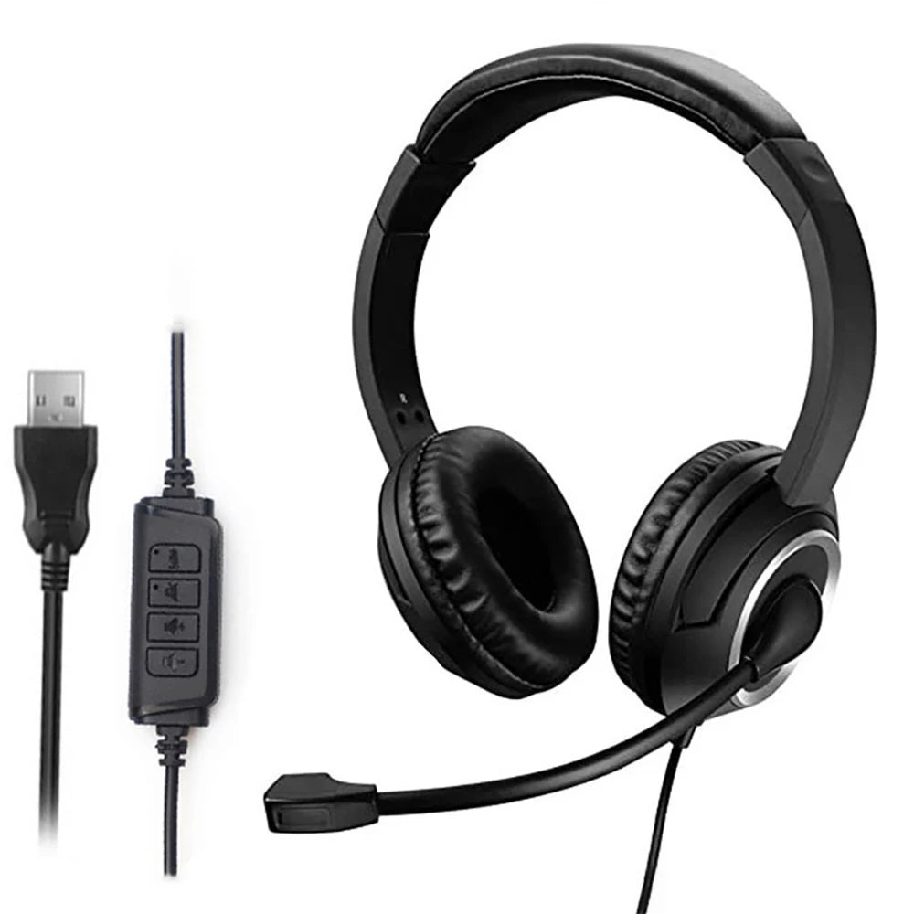 Noise-Canceling USB Headset