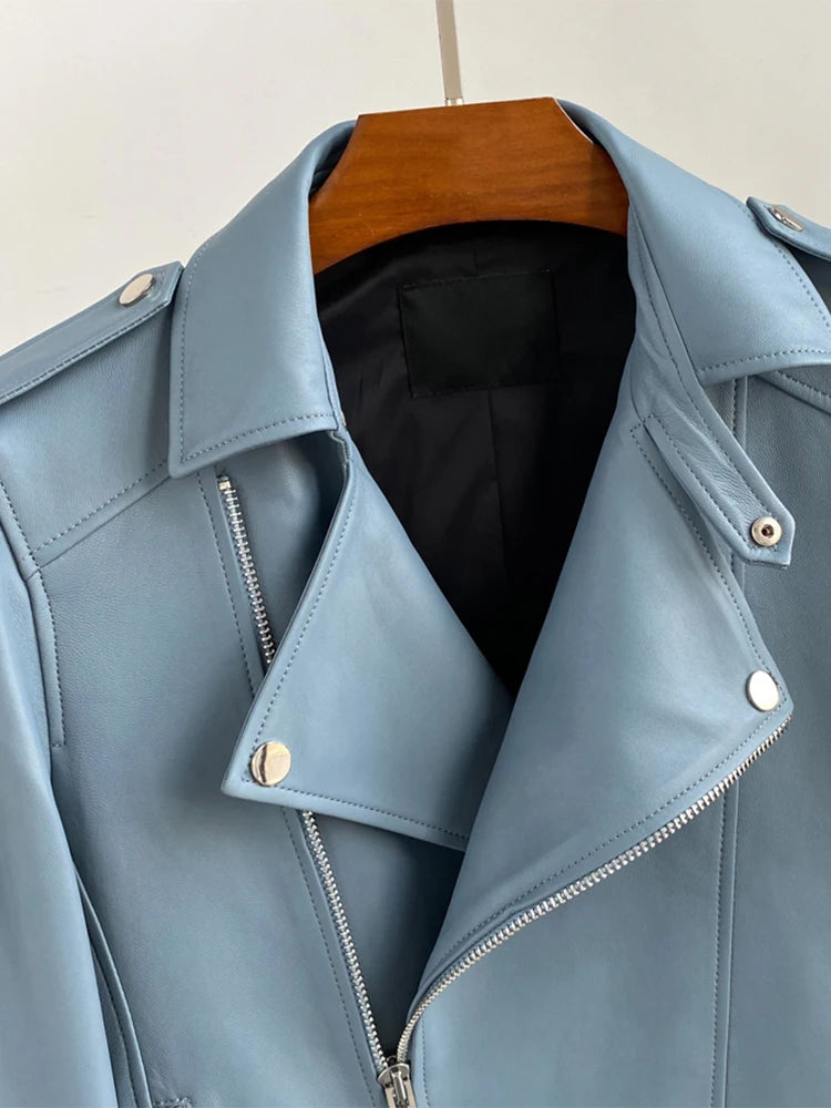 Men's Leather Biker Jacket