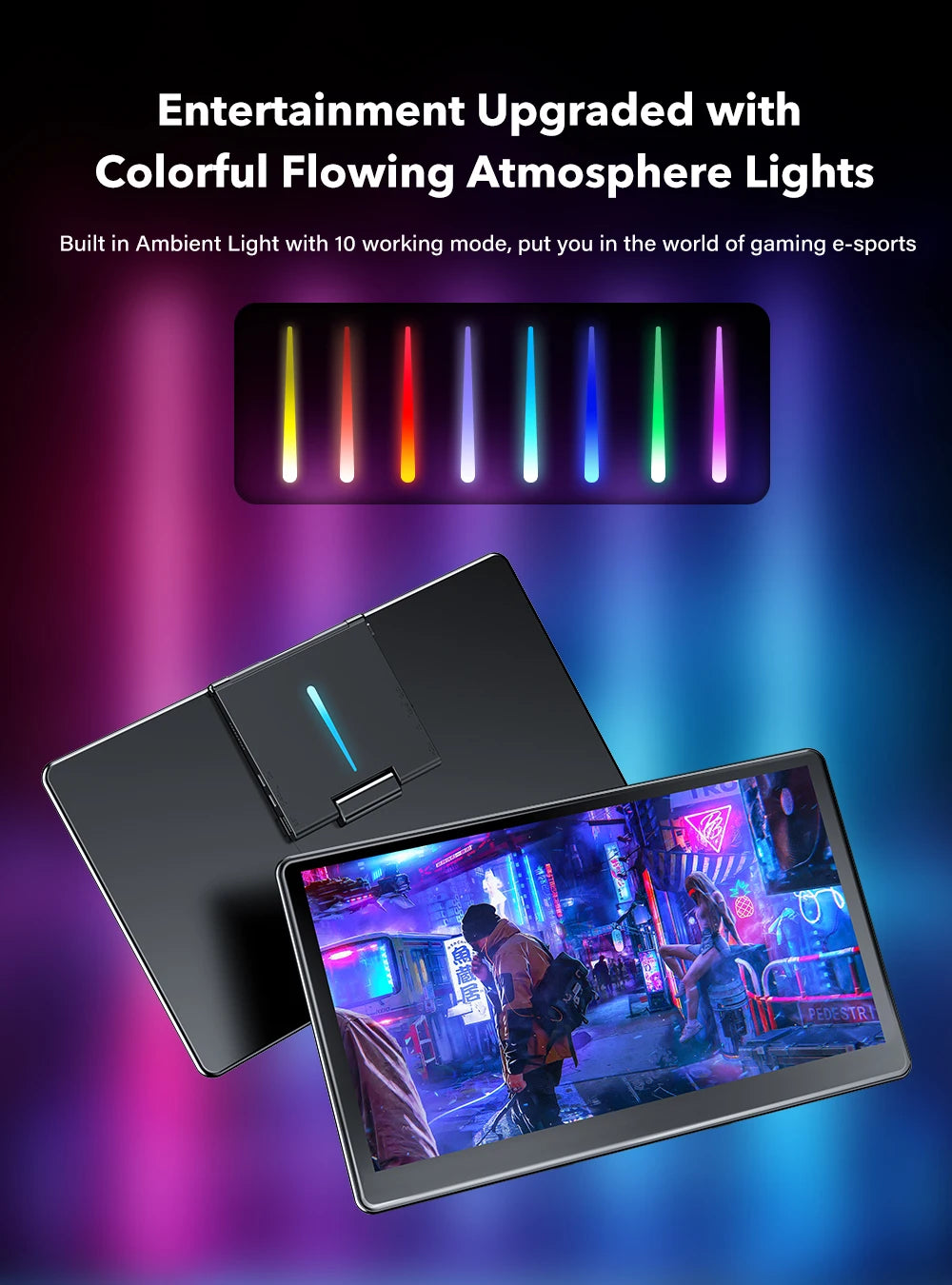 Portable Monitor With FHD 1080P Touch Screen