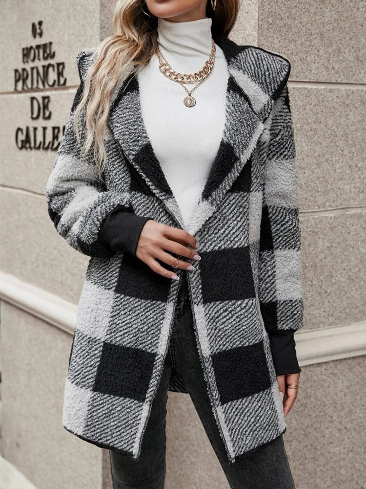 Plaid Flannel Jacket for Women