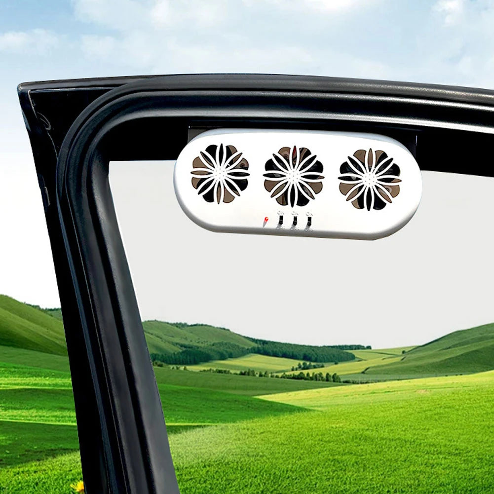 Solar & USB Car Exhaust Fan
