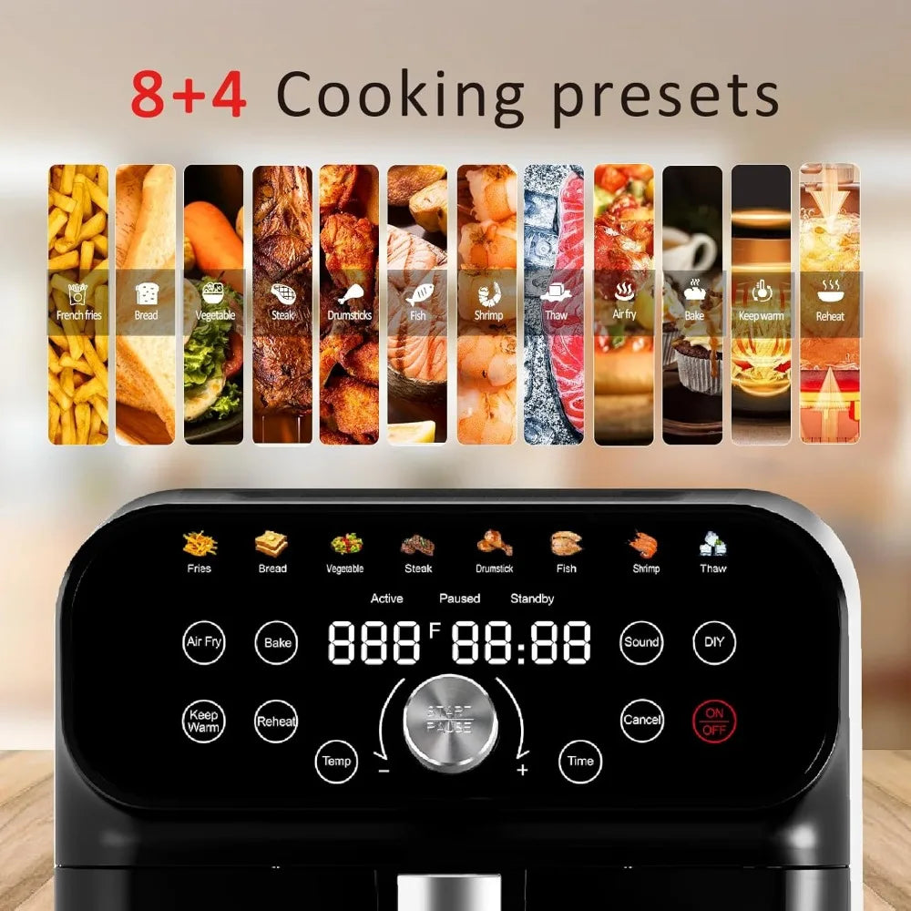 LED Digital Touchscreen 6QT Air Fryer