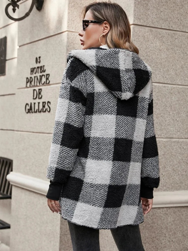 Plaid Flannel Jacket for Women