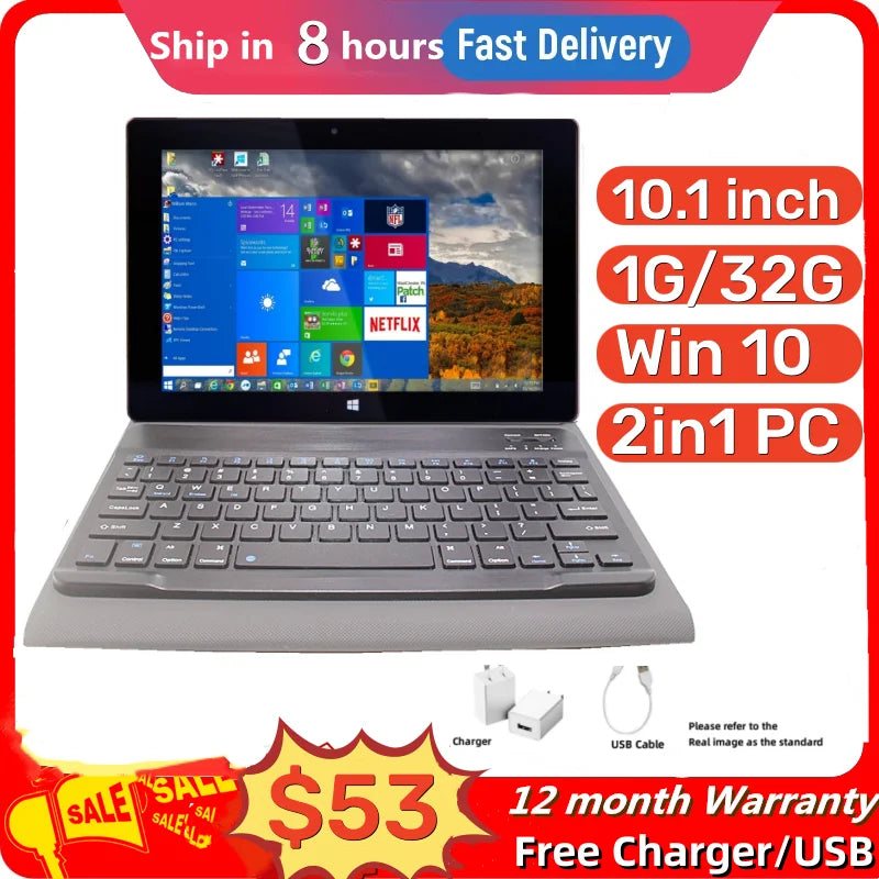 10.1 INCH RAM 1GB DDR 32GB ROM NX16A Windows 10 Tablet PC