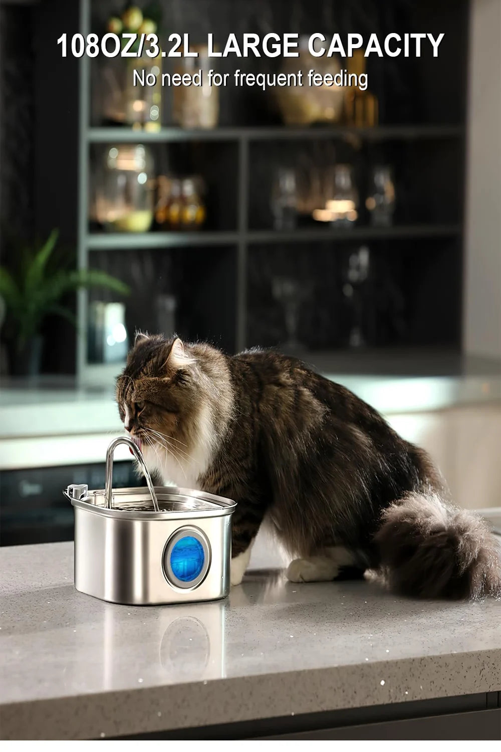 3.2L Cat Automatic Water Fountain