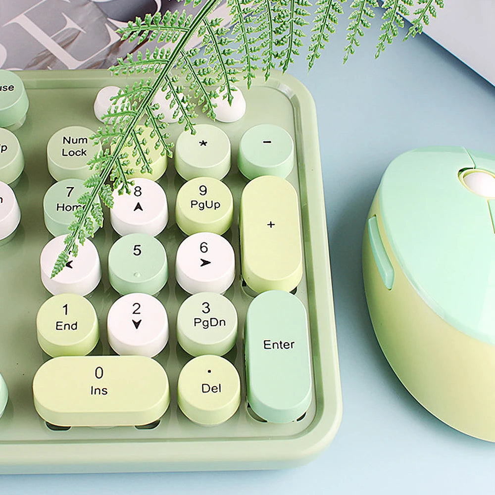 Mixed Color 2.4G Wireless Keyboard Mouse Set