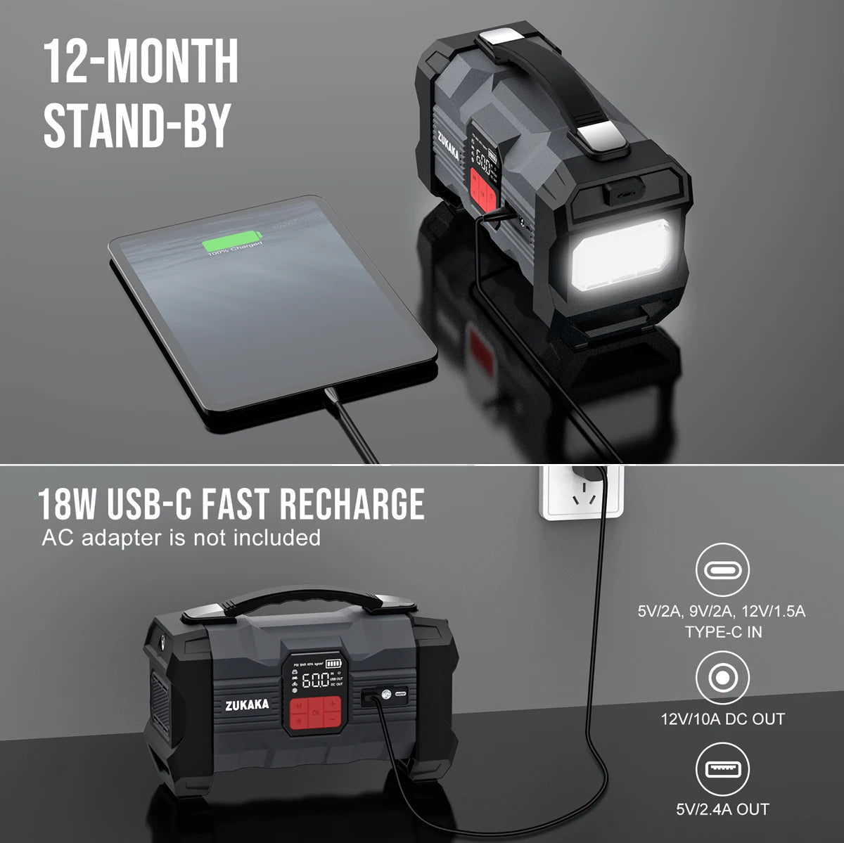 4000A Jump Starter with Air Compressor Power Bank