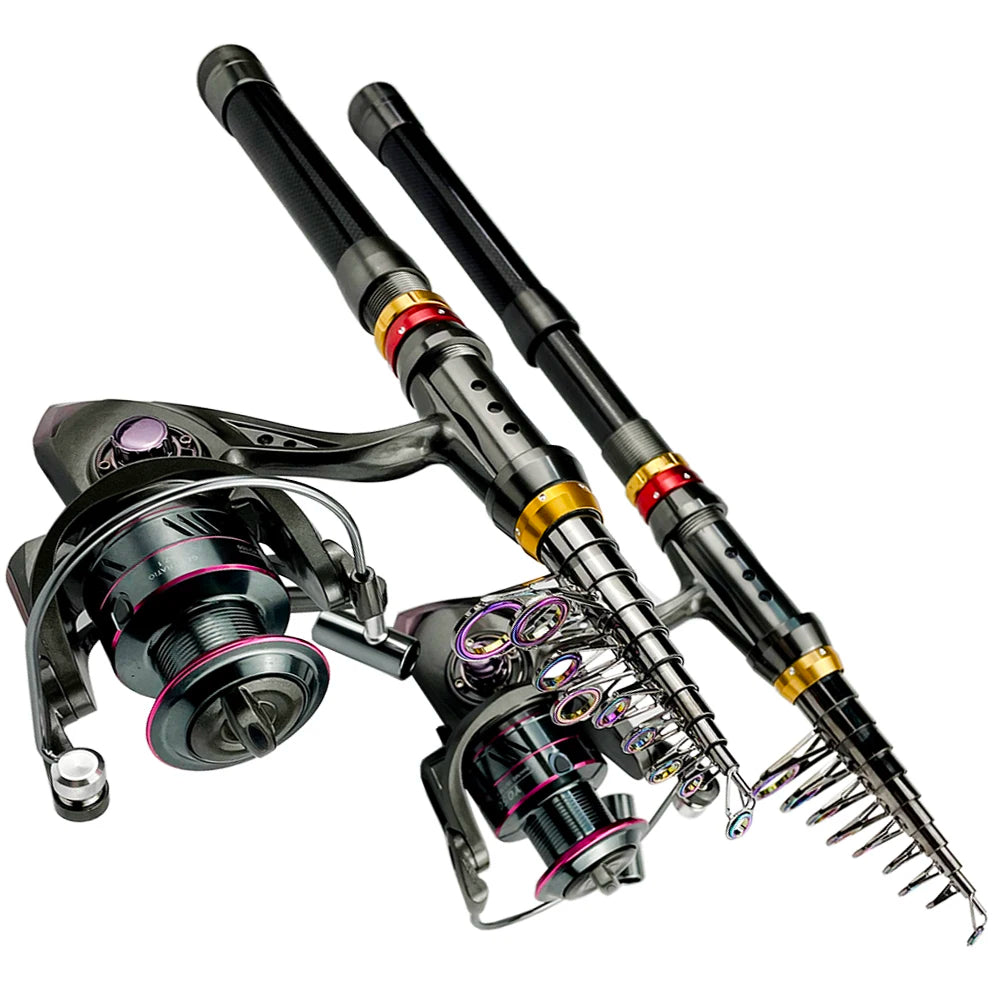Telescopic Fishing Rod Combo Set