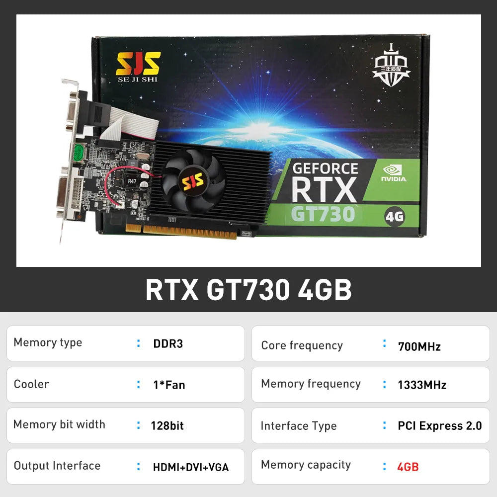 4GB DDR3 128Bit Computer Graphics Card
