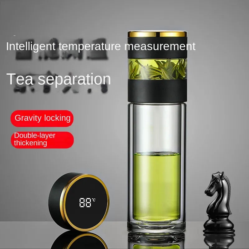LED Display Insulated Travel Coffee Mug