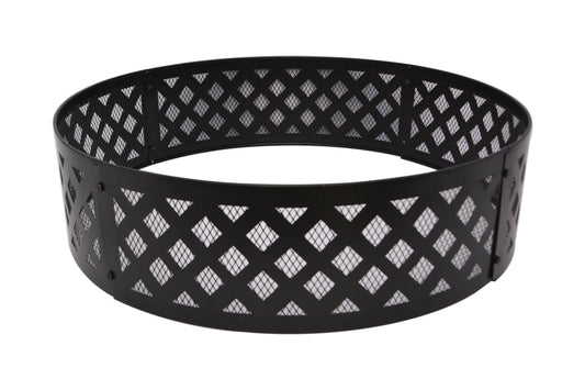 36" Round Metal and Steel Outdoor Fire Pit