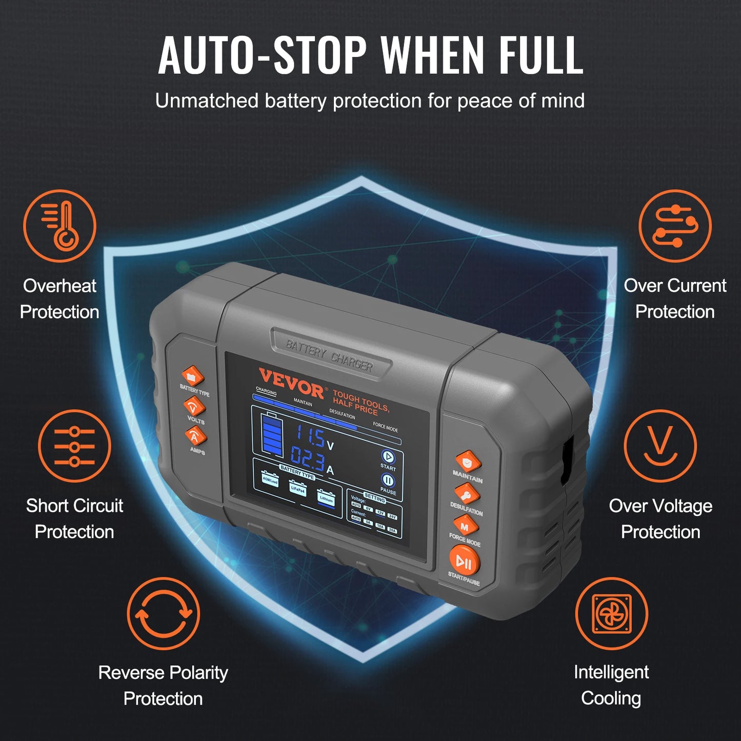 LiFePO4 Smart Battery Charger