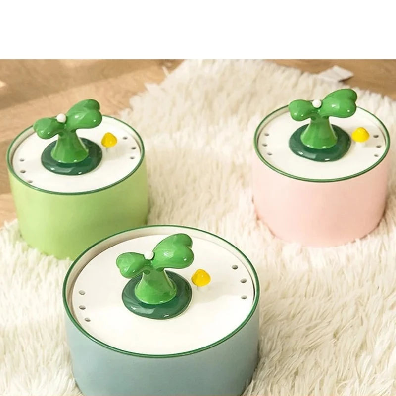 1/1.5L Cat Electric Ceramic Water Fountain