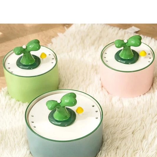 1/1.5L Cat Electric Ceramic Water Fountain