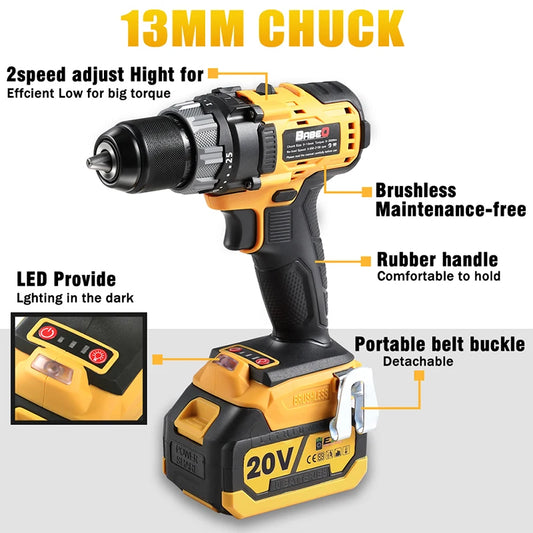 13mm Brushless Electric Impact Drill