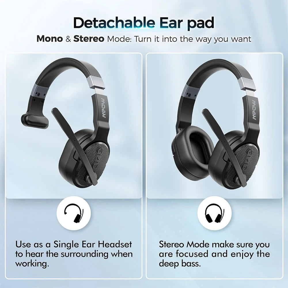 E65 2-in-1 Wireless Bluetooth Headset