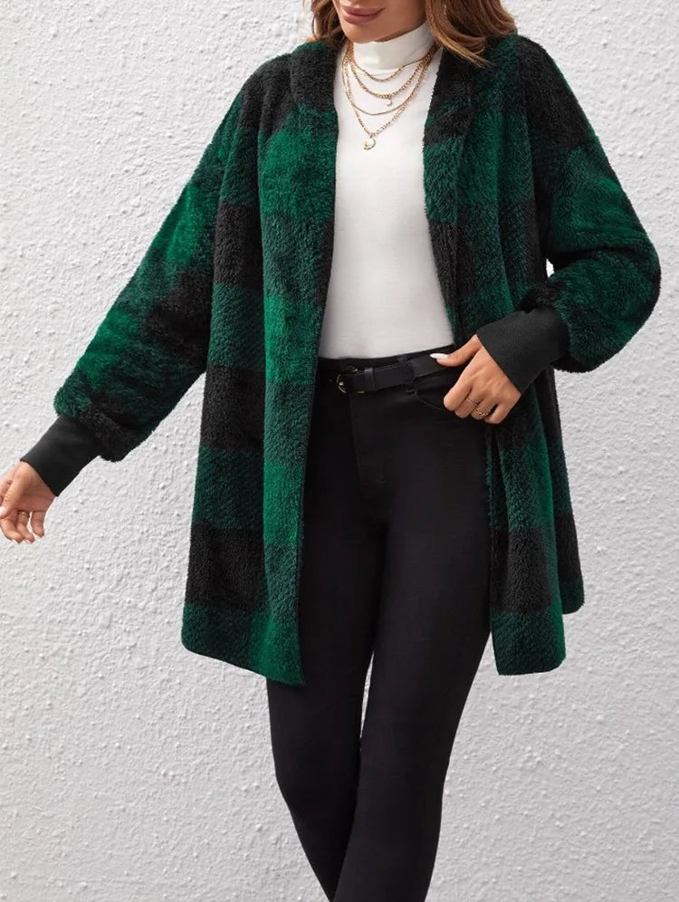 Plaid Flannel Jacket for Women