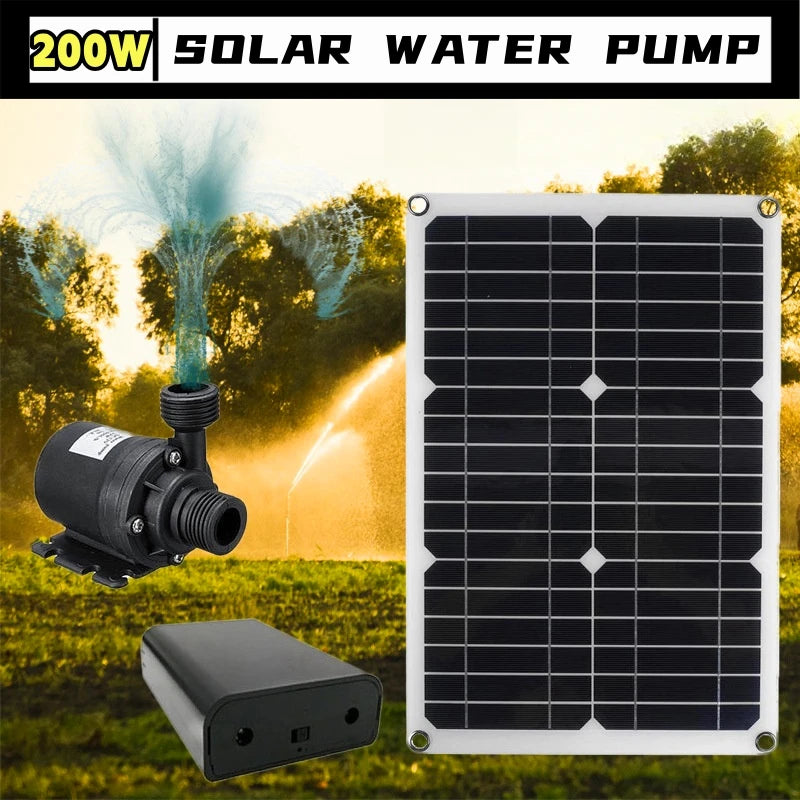 200W Solar Panel With Water Pump