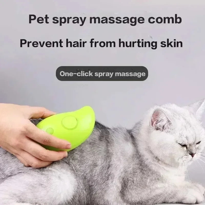 3 in 1 Electric Spray Dog Steamer Brush
