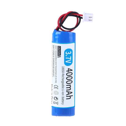 3.7V lithium ion rechargeable battery 18650 with replacement socket
