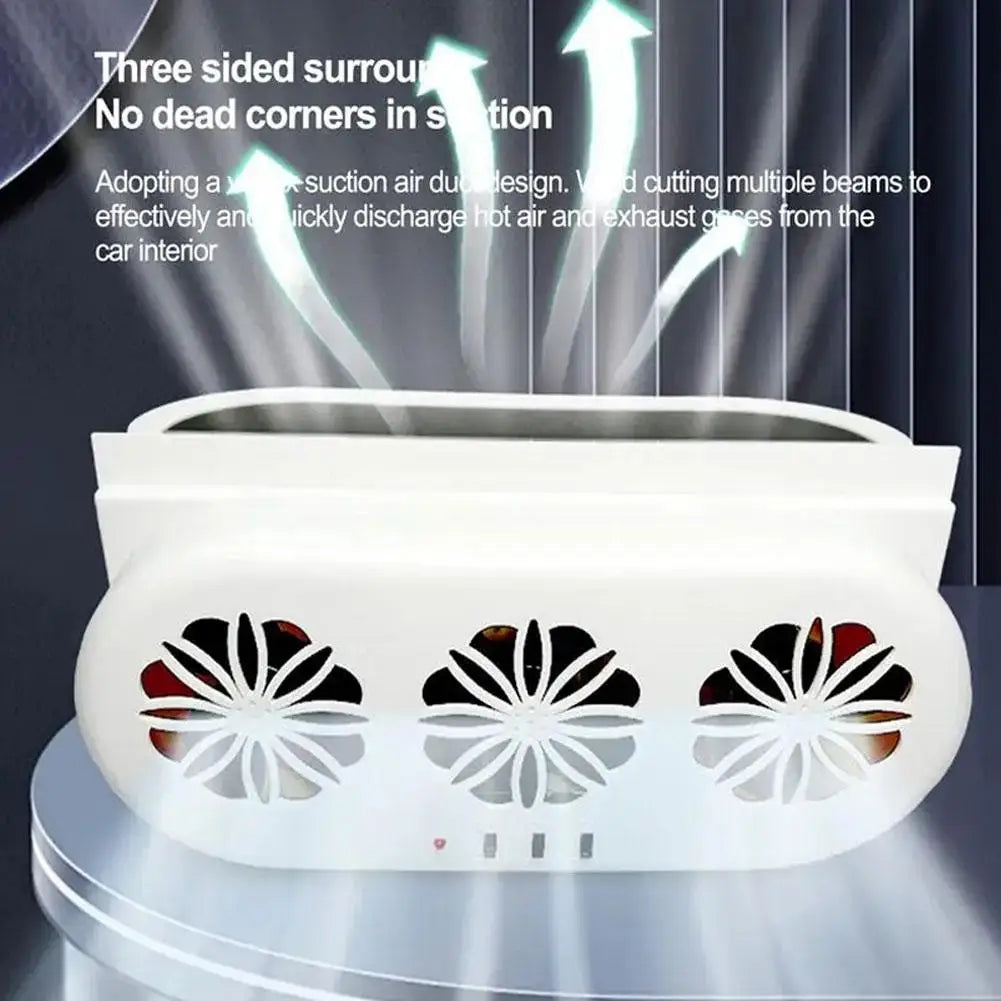 USB Solar Car Exhaust Fan