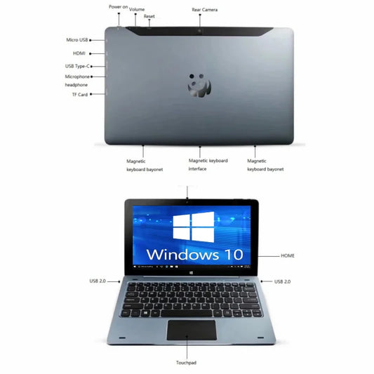 11.6 INCH 4GBDDR+128GB 2in1 Tablets With Docking Keyboard