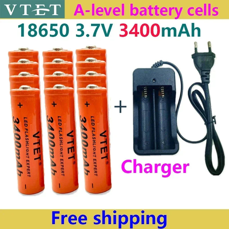 3.7V 18650 Rechargeable Battery