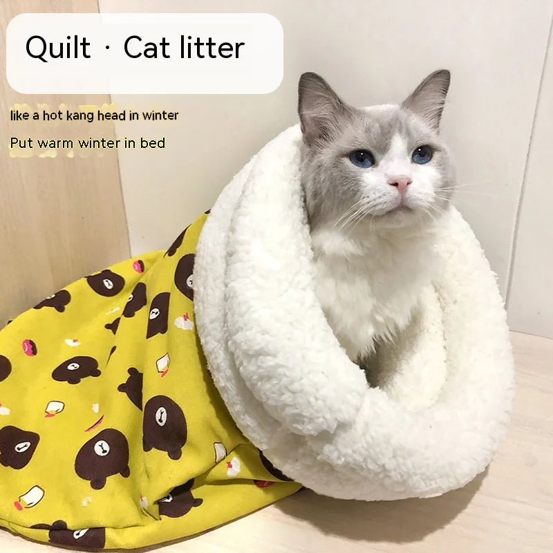Cute Cat Purrfect Pod Sleeping Bag