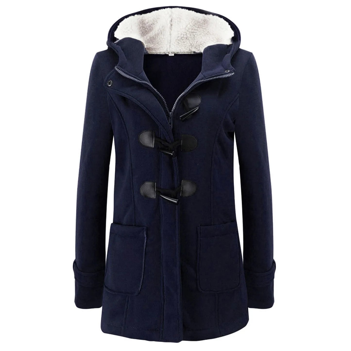 Women Warm Long Sleeve Pullover Hooded Jacket