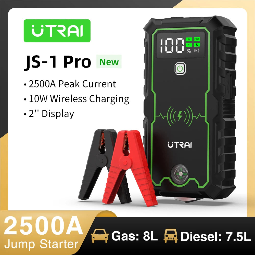 2500A Jump Starter Portable Charger Car Booster